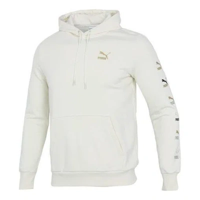 Puma Sports Running Casual Loose Hooded Pullover Long Sleeves White