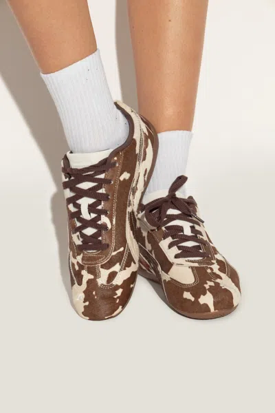Puma Womens Cow Print Brown Speedcat Og Pony Hair Effect Trainers