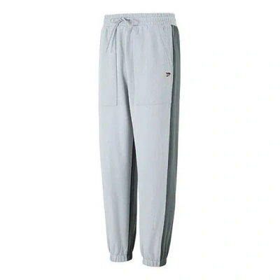 Puma Sports Track Pants 'teal' In Gray