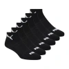Puma Sportstyle Training Womens Multi-pack 6 Pair Quarter Ankle Socks In Black