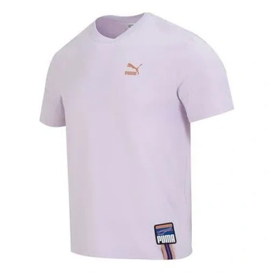 Puma Sportswear Logo Tee 'purple'