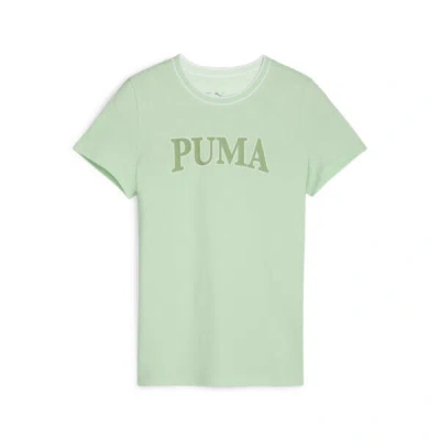 Puma Squad Big Kids' T-shirt In Fresh Mint