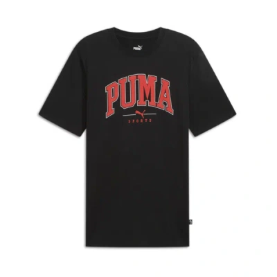 Puma Squad Big Logo Men's T-shirt In Black