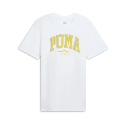 Puma Squad Big Logo Men's T-shirt In White