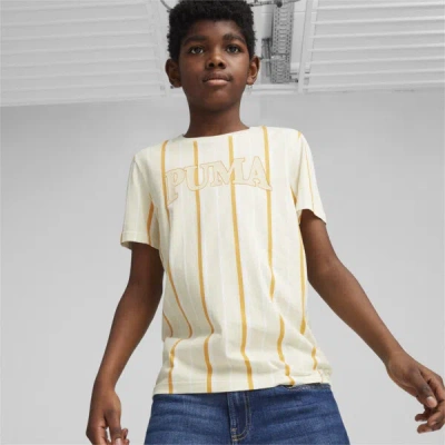 Puma Squad Summer Big Kids T-shirt In Alpine Snow