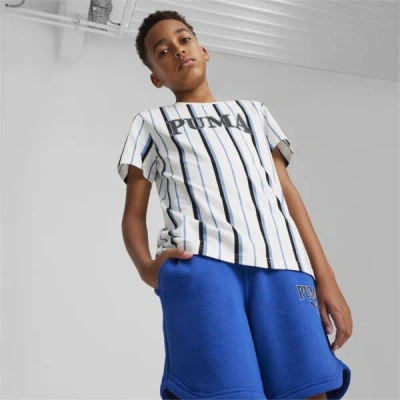 Puma Squad Summer Big Kids T-shirt In White