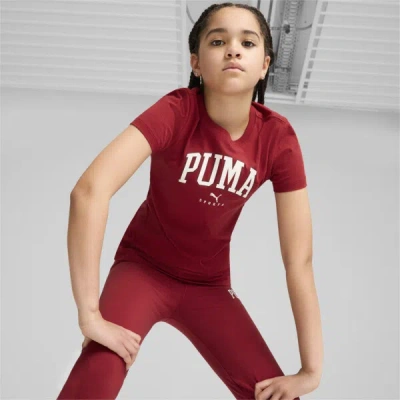 Puma Kids' Squad T-shirt Youth In Intense Red