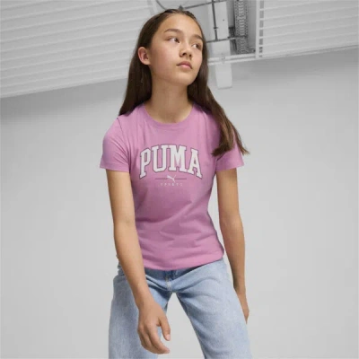 Puma Kids' Squad T-shirt Youth In Mauved Out