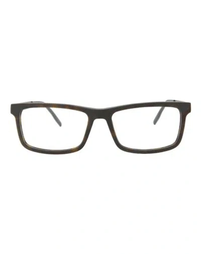 Puma Square-frame Acetate Optical Frames Man Eyeglass Frame Brown Size 54 Acetate