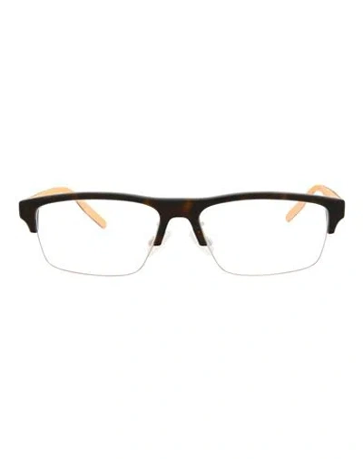Puma Square-frame Acetate Optical Frames Man Eyeglass Frame Brown Size 57 Acetate