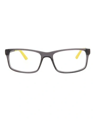 Puma Square-frame Acetate Optical Frames Man Eyeglass Frame Grey Size 52 Acetate, Metal