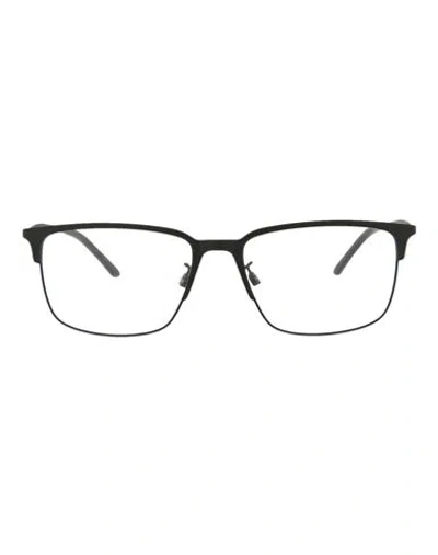 Puma Square-frame Metal Optical Frames Man Eyeglass Frame Black Size 56 Metal