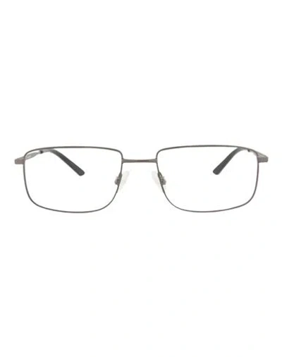 Puma Square-frame Metal Optical Frames Man Eyeglass Frame Grey Size 58 Metal In Metallic