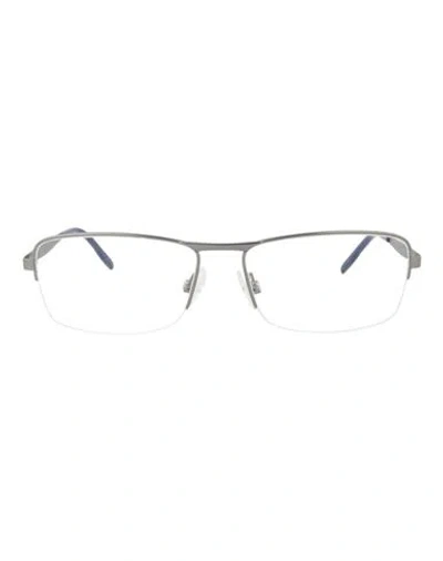 Puma Square-frame Metal Optical Frames Man Eyeglass Frame Grey Size 59 Metal In White