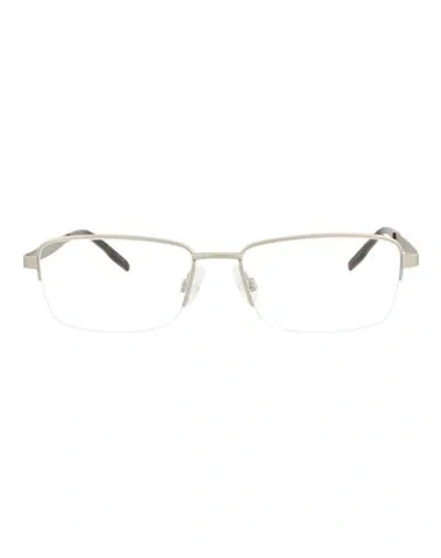 Puma Square-frame Metal Optical Frames Man Eyeglass Frame Silver Size 53 Metal