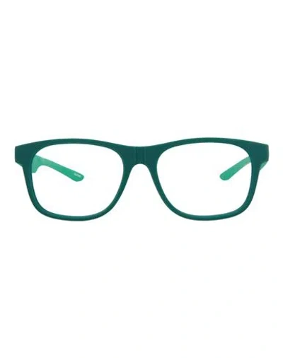 Puma Square-frame Rubber Optical Frames Man Eyeglass Frame Green Size 53 Rubber