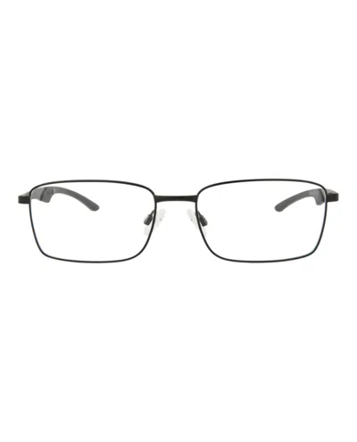 Puma Square-frame Stainless Steel Optical Frames In Black