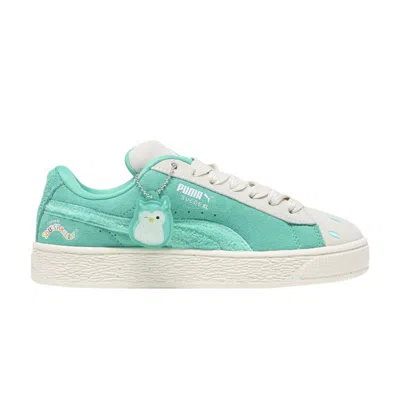 Pre-owned Puma Squishmallows X Suede Xl Big Kid 'winston' | Teal | Kid's Size 6 In Blue