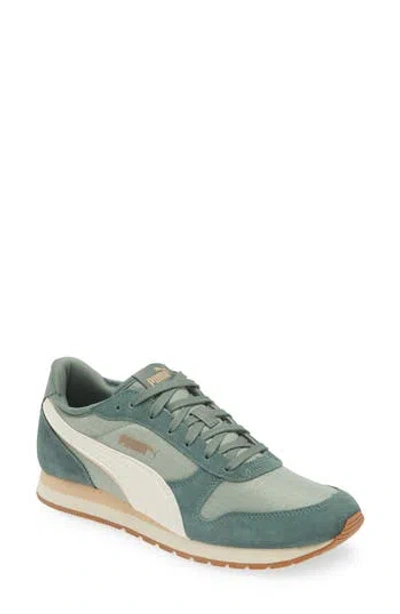 Puma Sr. Siege Leo Running Sneaker In Eucalyptus-frosted Ivory