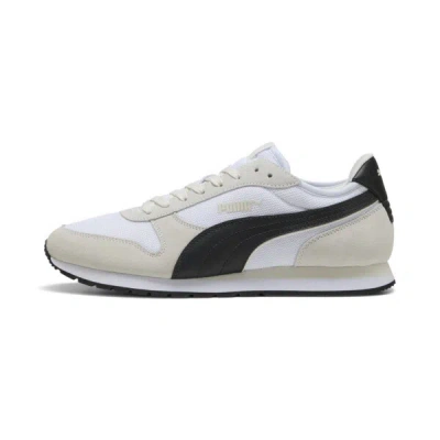 Puma St Miler Men's Sneakers In White- Black-vapor Gray