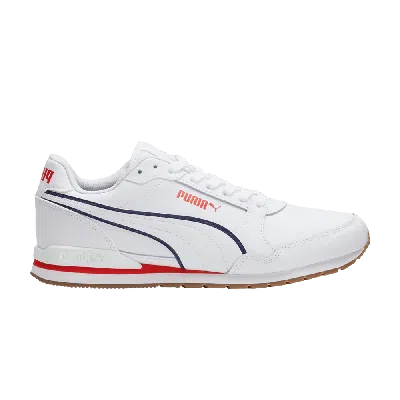 Pre-owned Puma St Runner V3 Bold 'white Peacoat'