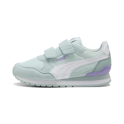 Puma St Runner V4 Mesh Little Kids' Sneakers In Blue