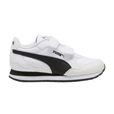 Pre-owned Puma St Runner V4 Nylon Little Kid 'white Black' | Kid's Size 2.5