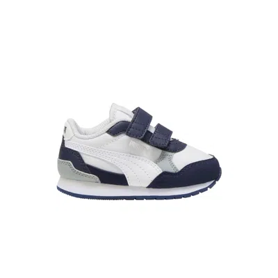 Pre-owned Puma St Runner V4 Nylon Toddler 'white Navy' | Blue | Infant Size 4