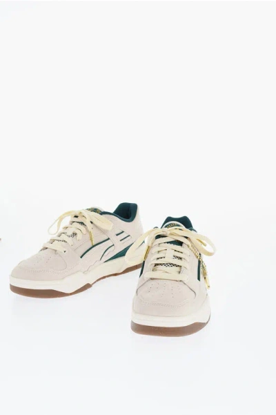 Puma Staple Slipstream Suede Low Top Trainers With Golden Detail In Multi