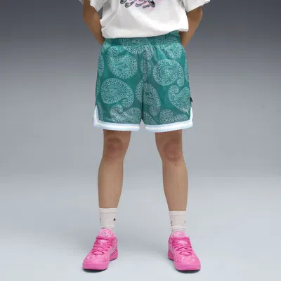 Puma Stars Revers 5.5" Short Women In Green