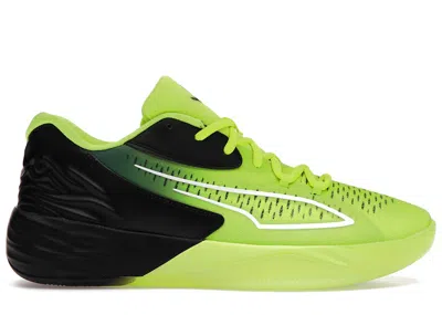 Pre-owned Puma Stewie 1 Quiet Fire (women's) Sneakers In Lime Squeeze/silver Metallic/ Black