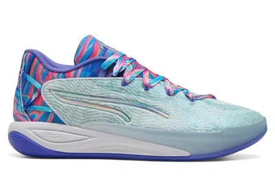 Pre-owned Puma Stewie 4 Prism (women's) Sneakers In  White/light Aqua In Multi