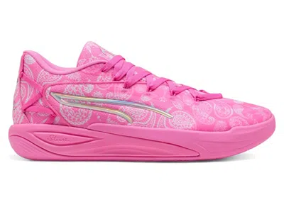 Pre-owned Puma Stewie 4 Shooting Starz (women's) Sneakers In Pink Pixel/white