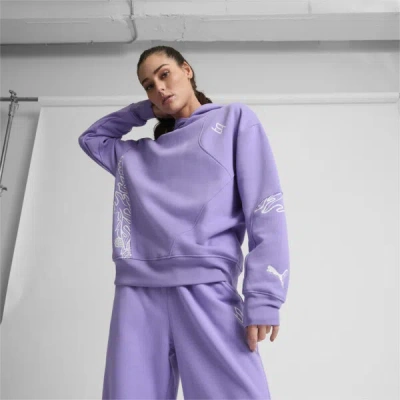 Puma Stewie X City Of Love Women's Basketball Hoodie In Lavender Alert