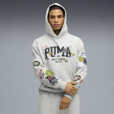 Puma Sticker Pack Pullover Hoodie Men In White