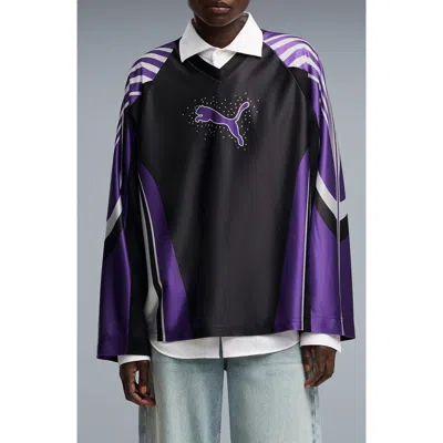 Puma Street Glam T-shirt In Purple