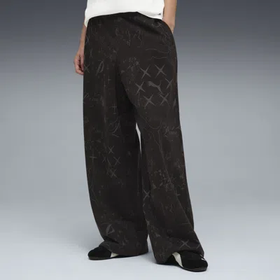 Puma Street Glam Women's Slouchy Pants In Black