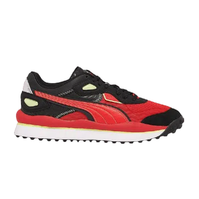 Pre-owned Puma Street Rider Bizerk 'high Risk Red Black'