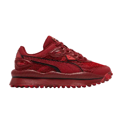 Pre-owned Puma Street Rider Jr 'red Dahlia'