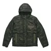 Puma Streetstyle 480 Hooded Camo Down Jacket 'black' In Multi