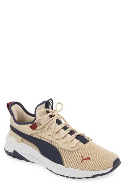 Puma Stride Exero Sneaker In Granola- Navy-white-red