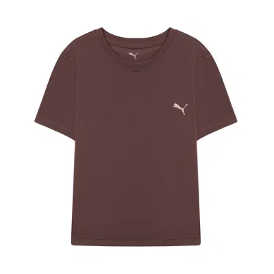 Puma Strong Women's Cross Back T-shirt In Brown