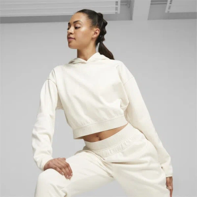 Puma Strong Women's Pwrfleece Hoodie In Alpine Snow
