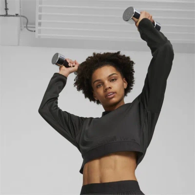 Puma Strong Women's Pwrfleece Hoodie In Black