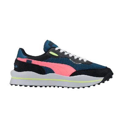 Pre-owned Puma Style Rider 'neo Archive - Digi-blue Pink'