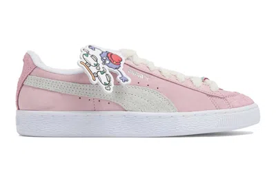 Pre-owned Puma Suede 8enjamin Fluz In Pink Lavender/warm White
