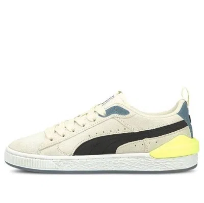 Puma Suede Bloc Lfkids Beige Casual Sneakers Beige In White
