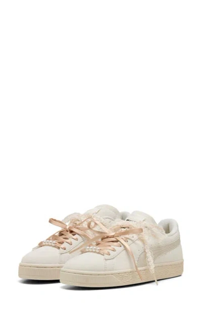 Puma Suede Bloom Sneaker In Silver