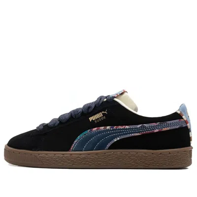 Puma Suede Bz Emb 'black Navy Marzipan Light Blue'