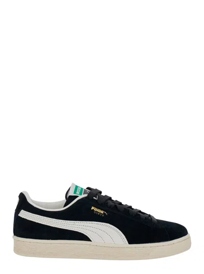 Puma Suede Charles Lace-up Sneakers With Leather Details In Multi